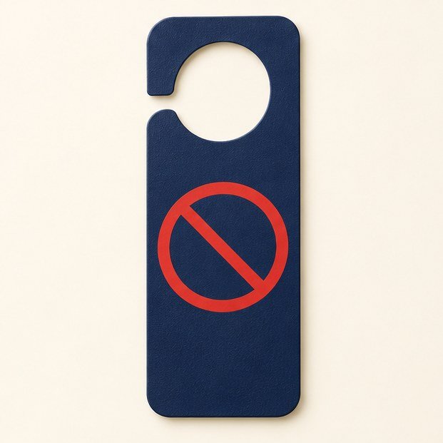 Do Not Disturb Sign – hotel hardware supplied to hotels in Malaysia by SOFFRI
